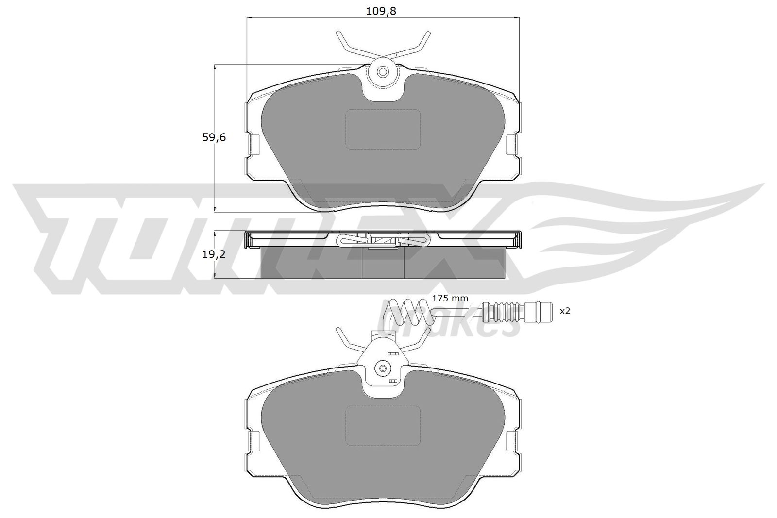 TOMEX Brakes TX 10-211 Sada...